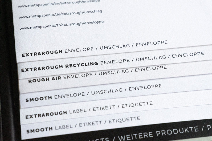 Metapaper Geschaeftsaustattung